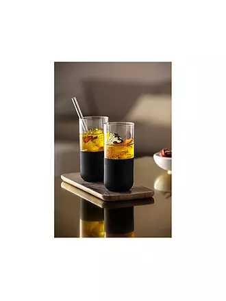 VILLEROY & BOCH | Longdrinkbecher 4er Set MANUFACTURE ROCK BLANC GLAS | schwarz