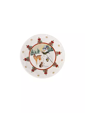 VILLEROY & BOCH | Weihnachts Schale Toys Fantasy 24cm Schneemann mit Tieren | bunt