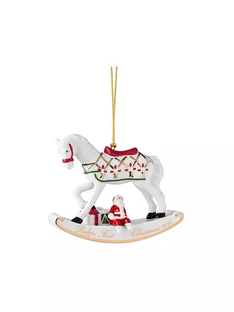 VILLEROY & BOCH | Weihnachtsornament 8,9 cm Schaukelpferd CHRISTMAS CLASSICS | bunt