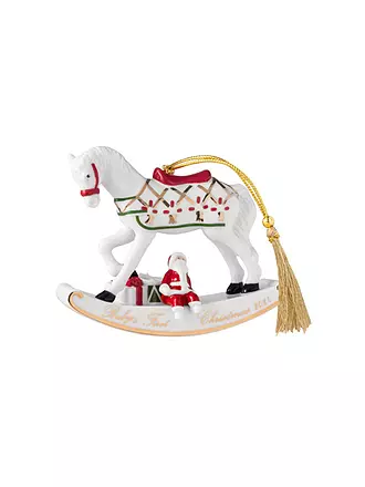 VILLEROY & BOCH | Weihnachtsornament 8,9 cm Schaukelpferd CHRISTMAS CLASSICS | bunt