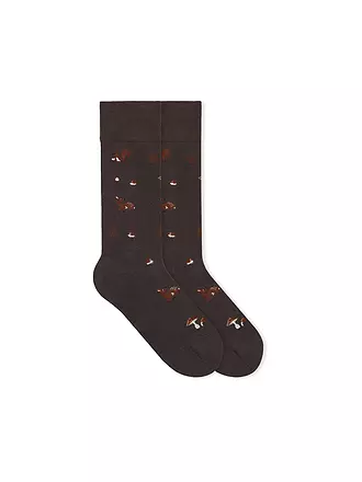 VON JUNGFELD | Socken ASTRONAUT black | braun