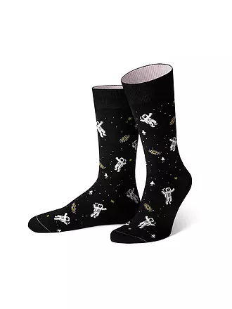 VON JUNGFELD | Socken FLIEGENPILZ schlamm | schwarz