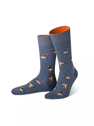 VON JUNGFELD | Socken FLIEGENPILZ schlamm | blau