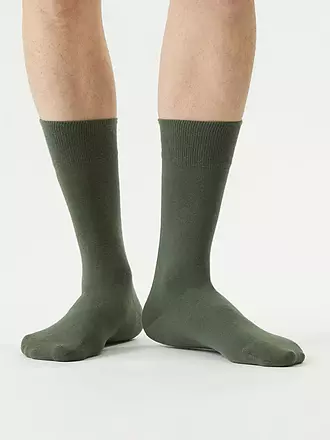 VON JUNGFELD | Socken Svalbard / schwarz | dunkelgrün