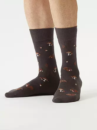 VON JUNGFELD | Socken WILDSCHWEIN orange | braun