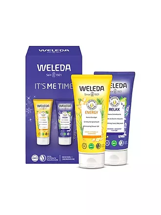 WELEDA | Geschenkset - RELAX PUR - Geschenkset Aroma Shower Relax & Lavendel Entspannendes Pflege-Öl 200ml / 50ml | keine Farbe