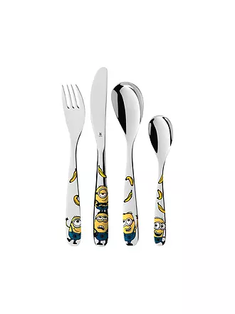 WMF | Kinderbesteck-Set 4-teilig Minions | bunt