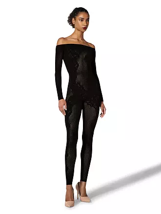 WOLFORD | Jumpsuit LACE TATTOO black | schwarz