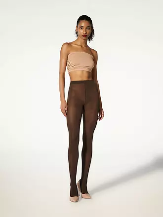 WOLFORD | Modestrumpfhose 60 DEN Umber/Black | dunkelblau