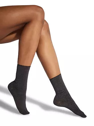 WOLFORD | Söckchen STARDUST 60 Den black/silver | schwarz