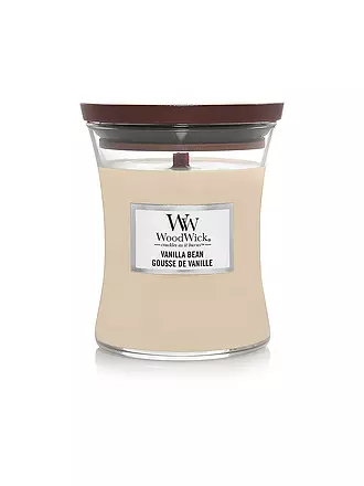 WOODWICK | Duftkerze mit Knisterdocht SANDUHR Medium 275g Hypnoflora | creme