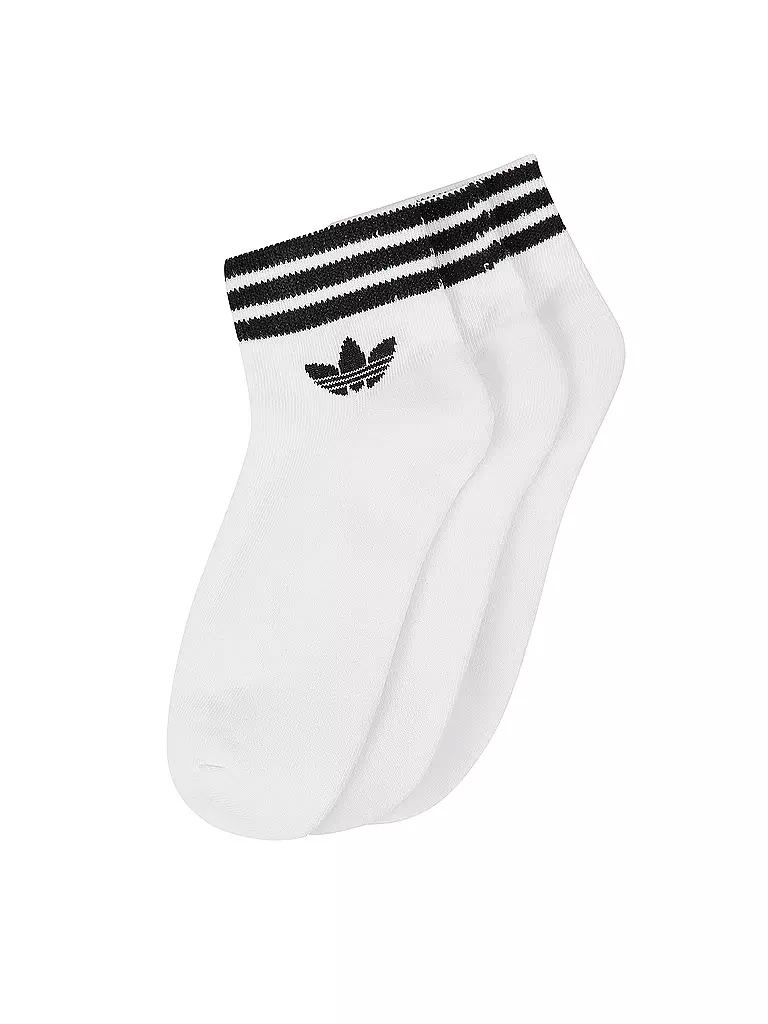 ADIDAS ORIGINALS | Herren Sneakersocken 3er Pkg white black | weiss