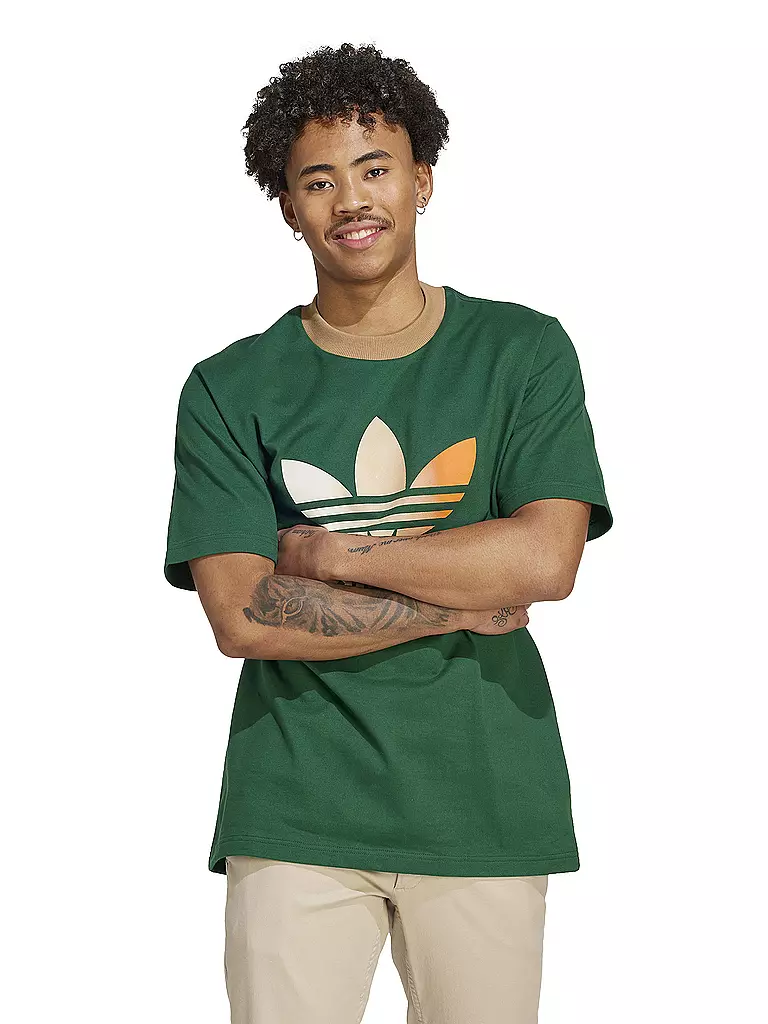 ADIDAS ORIGINALS | T-Shirt TREFOIL | dunkelgrün