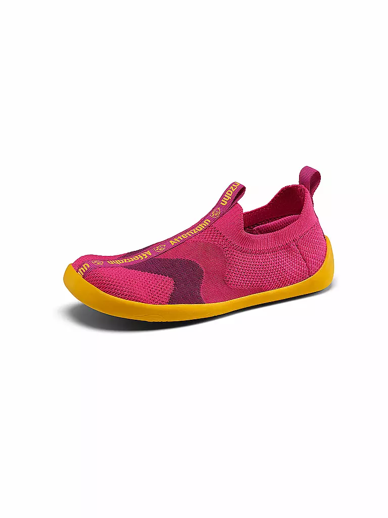 AFFENZAHN | Kinder Barfußschuhe - Hausschuhe KNIT HAPPY Flinky | pink