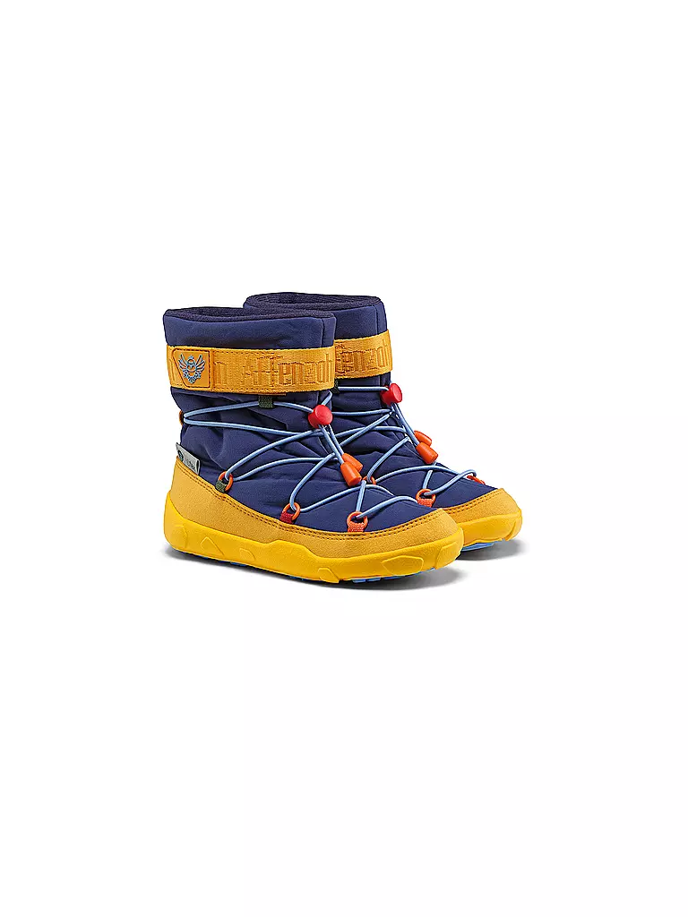 AFFENZAHN | Kinder Winterstiefel  VEGAN SNOWY Tukan | blau