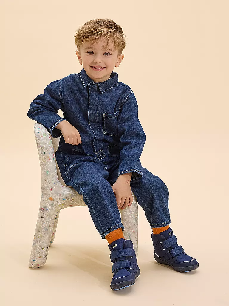 AFFENZAHN | Kinder Winterstiefel VEGAN COMFY Bär | dunkelblau