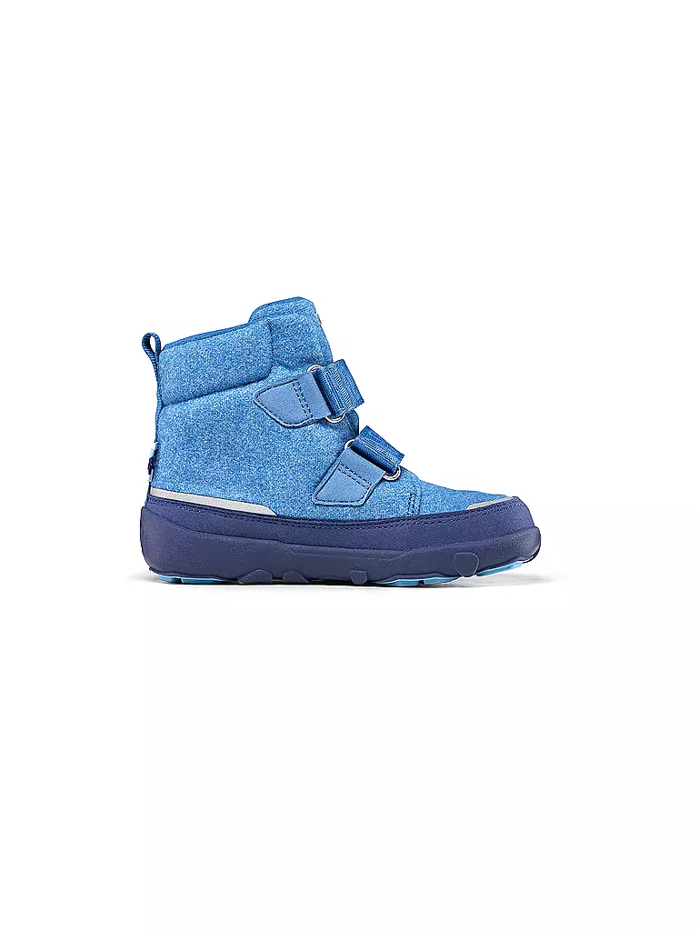 AFFENZAHN | Kinder Winterstiefel WOLLE COMFY Elefant | blau