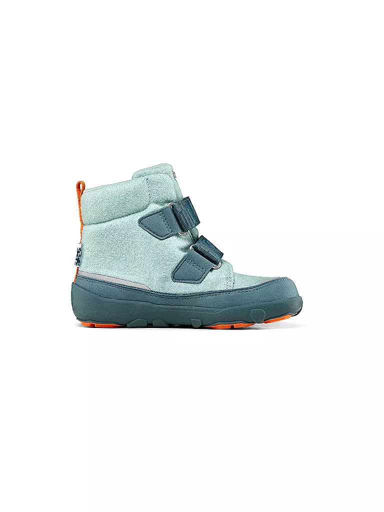 AFFENZAHN | Kinder Winterstiefel WOLLE COMFY Hase | hellblau