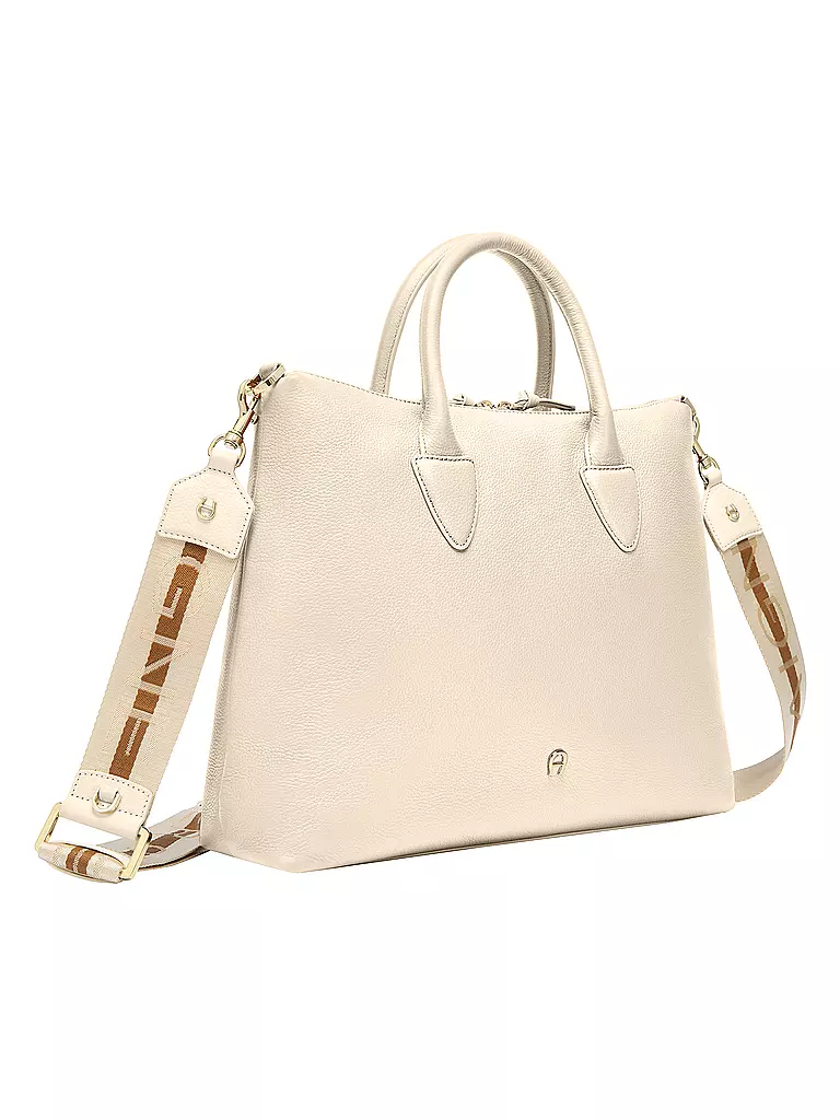 AIGNER | Ledertasche - Henkeltasche ZITA Medium# | creme