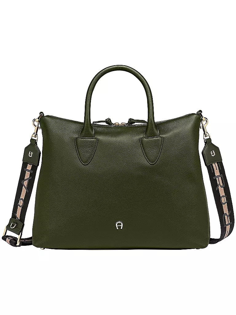 AIGNER | Ledertasche - Henkeltasche ZITA Medium | olive