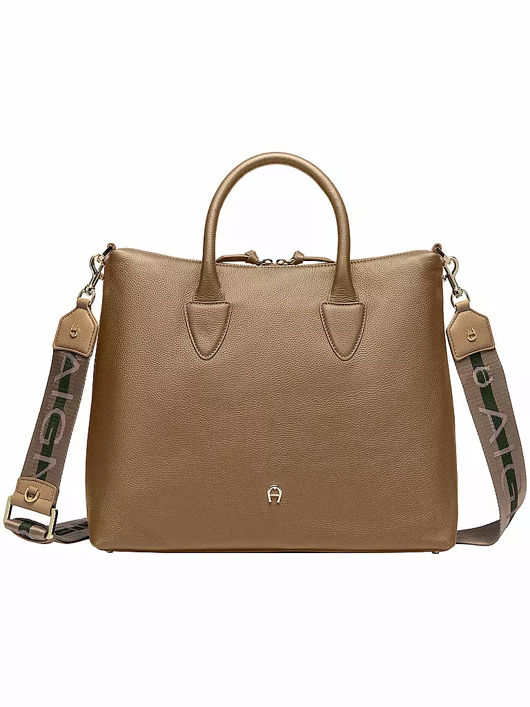 AIGNER | Ledertasche - Henkeltasche ZITA Medium | hellbraun