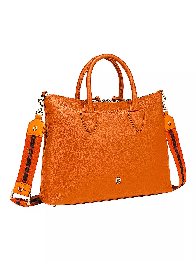 AIGNER | Ledertasche - Henkeltasche ZITA Medium | orange