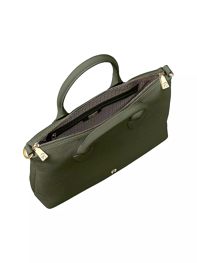 AIGNER | Ledertasche - Henkeltasche ZITA Medium | olive