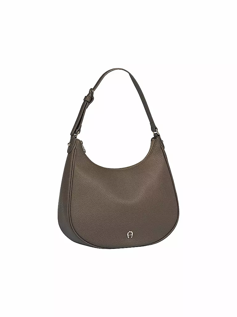 AIGNER | Ledertasche - Hobo Bag DIADORA Medium | schwarz