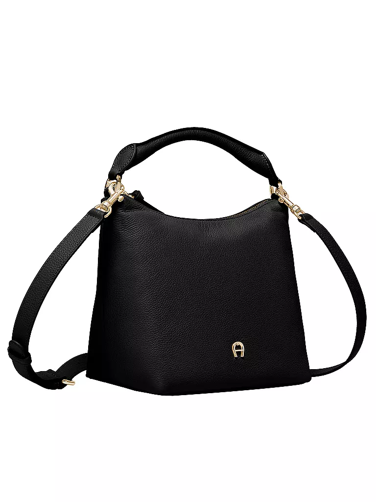 AIGNER | Ledertasche - Hobo Bag ZITA Small | schwarz