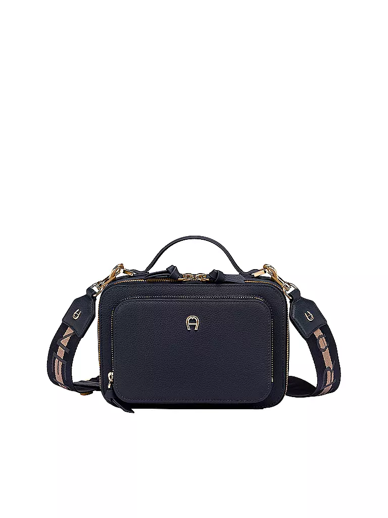 AIGNER | Ledertasche - Mini Bag Zita S | dunkelblau