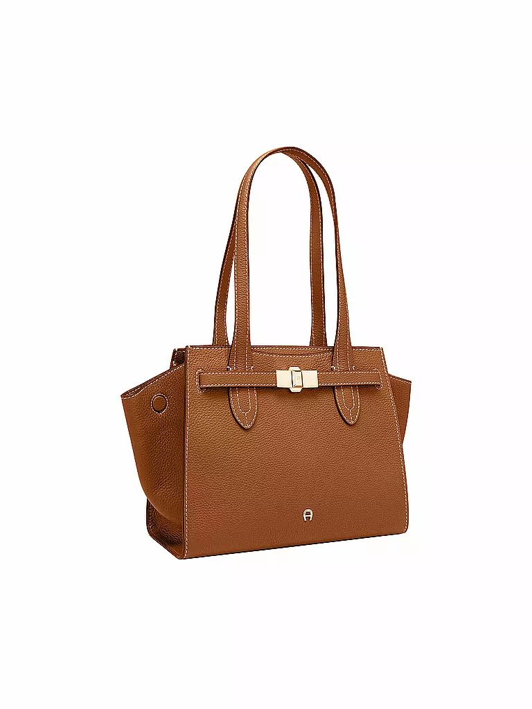 AIGNER | Ledertasche - Shopper FARAH Medium  | camel