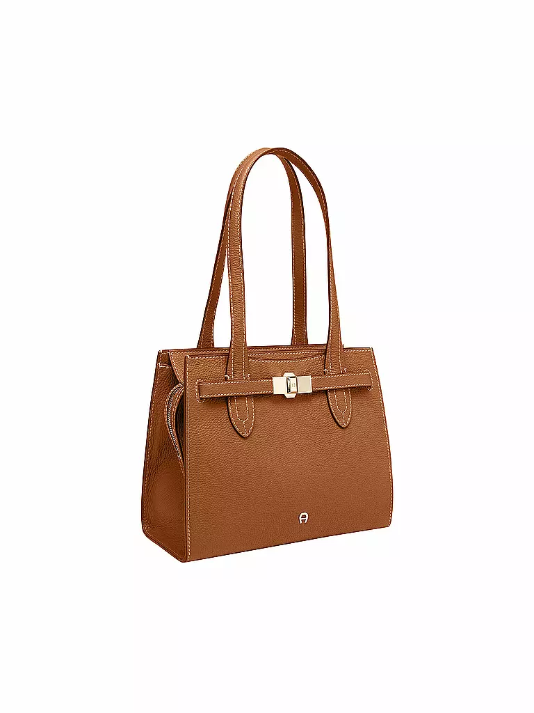 AIGNER | Ledertasche - Shopper FARAH Medium  | camel