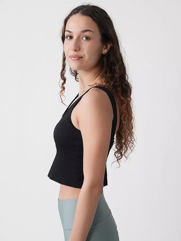 AIMN | Top - Bralette Cropped Fit | schwarz