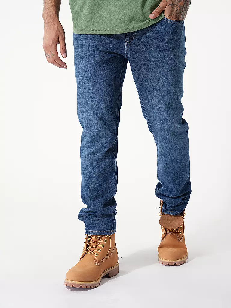 ALBERTO | Jeans Straight Fit PIPE | dunkelblau