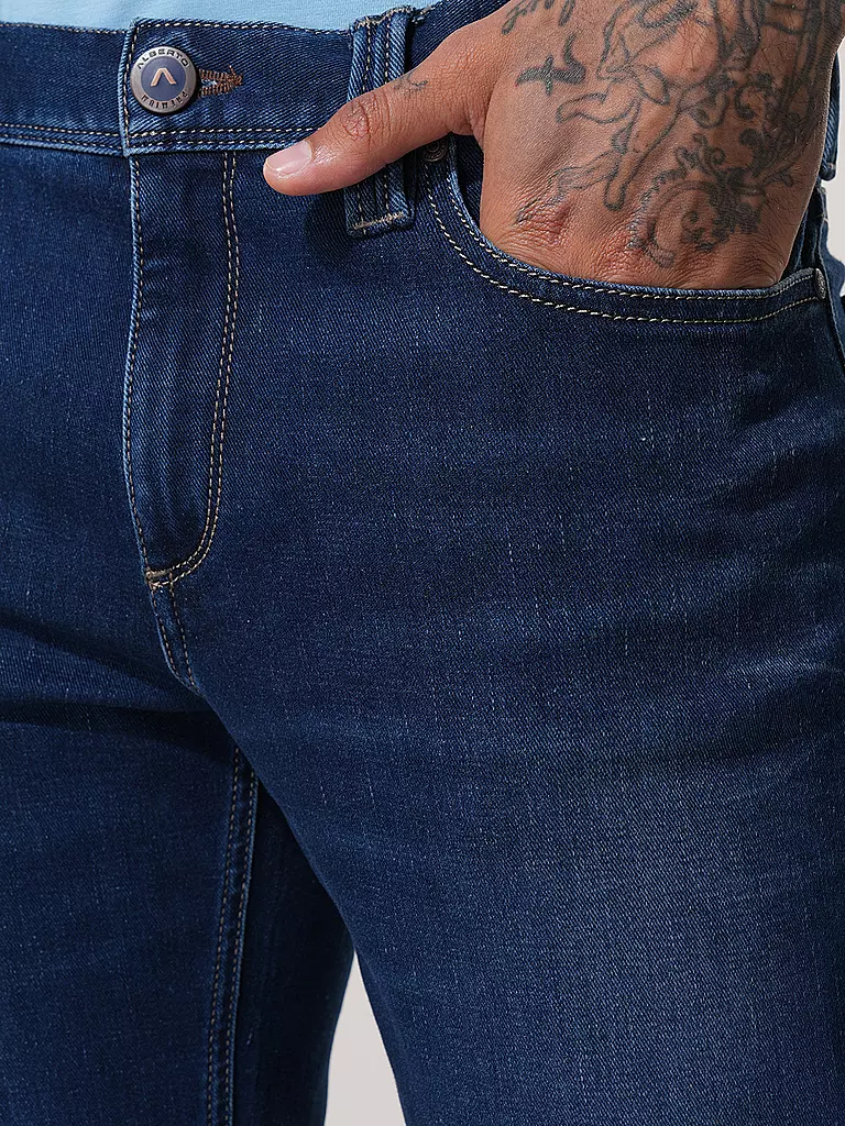 ALBERTO | Jeans Straight Fit PIPE | dunkelblau