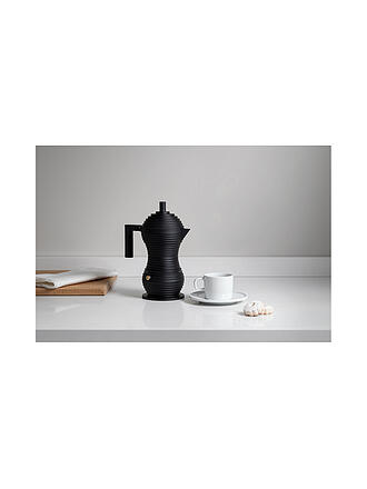 ALESSI | Espressomaschine Pulcina Black Alu/Schwarz 1 Tasse