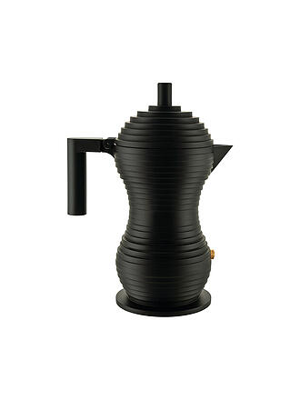 ALESSI | Espressomaschine Pulcina Black Alu/Schwarz 3 Tassen