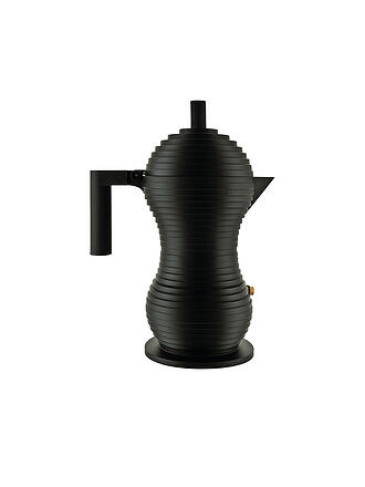 ALESSI | Espressomaschine Pulcina Black Alu/Schwarz 6 Tassen