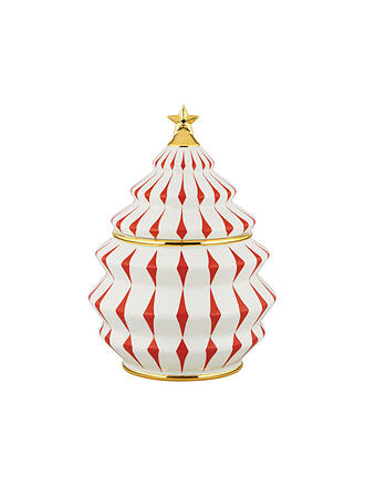 ALESSI | Weihnachts-Keksdose 2,1l DELIGHT Weiss/Rot