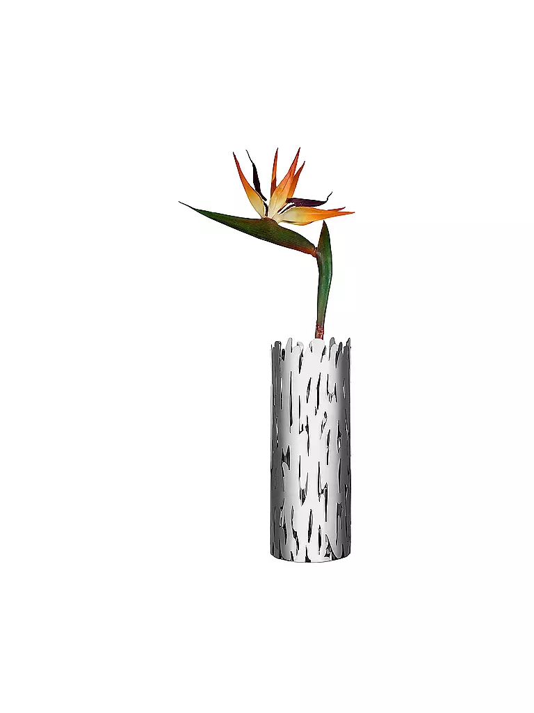 ALESSI | Blumenvase Barkvase | silber