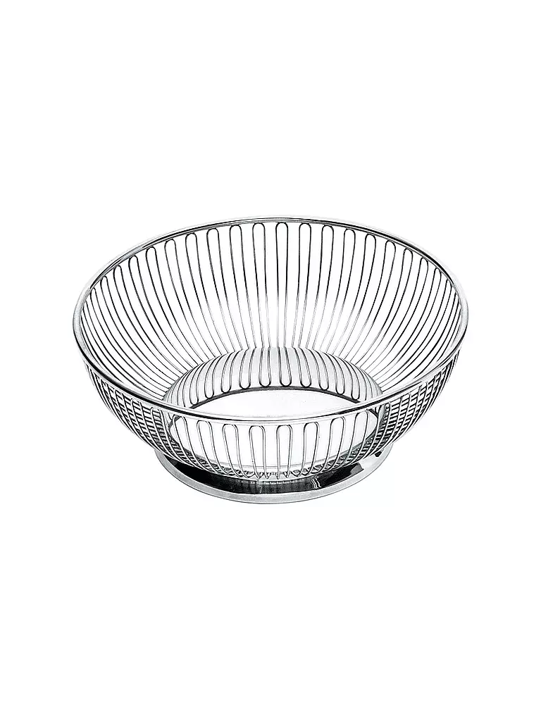 ALESSI | Drahtkorb Rund 20cm Edelstahl  | silber