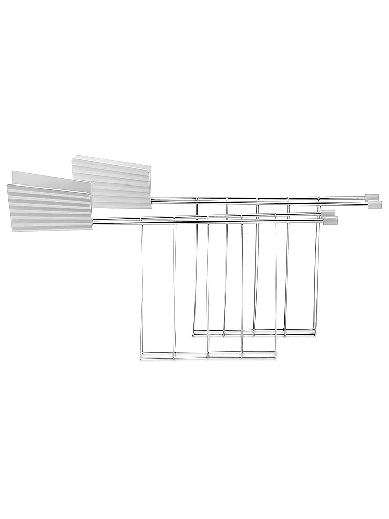 ALESSI | Sandwichzange Plisse 2er Weiss MDL08RACKW | weiss