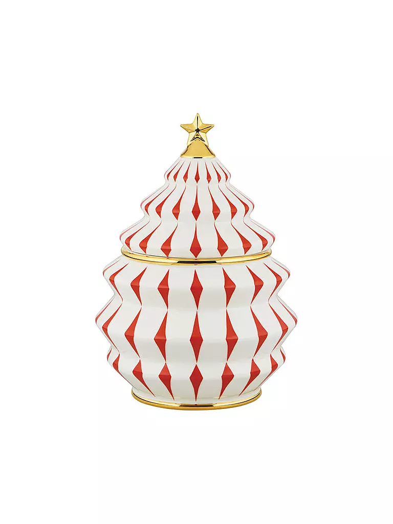 ALESSI | Weihnachts-Keksdose 2,1l DELIGHT Weiss/Rot | weiss