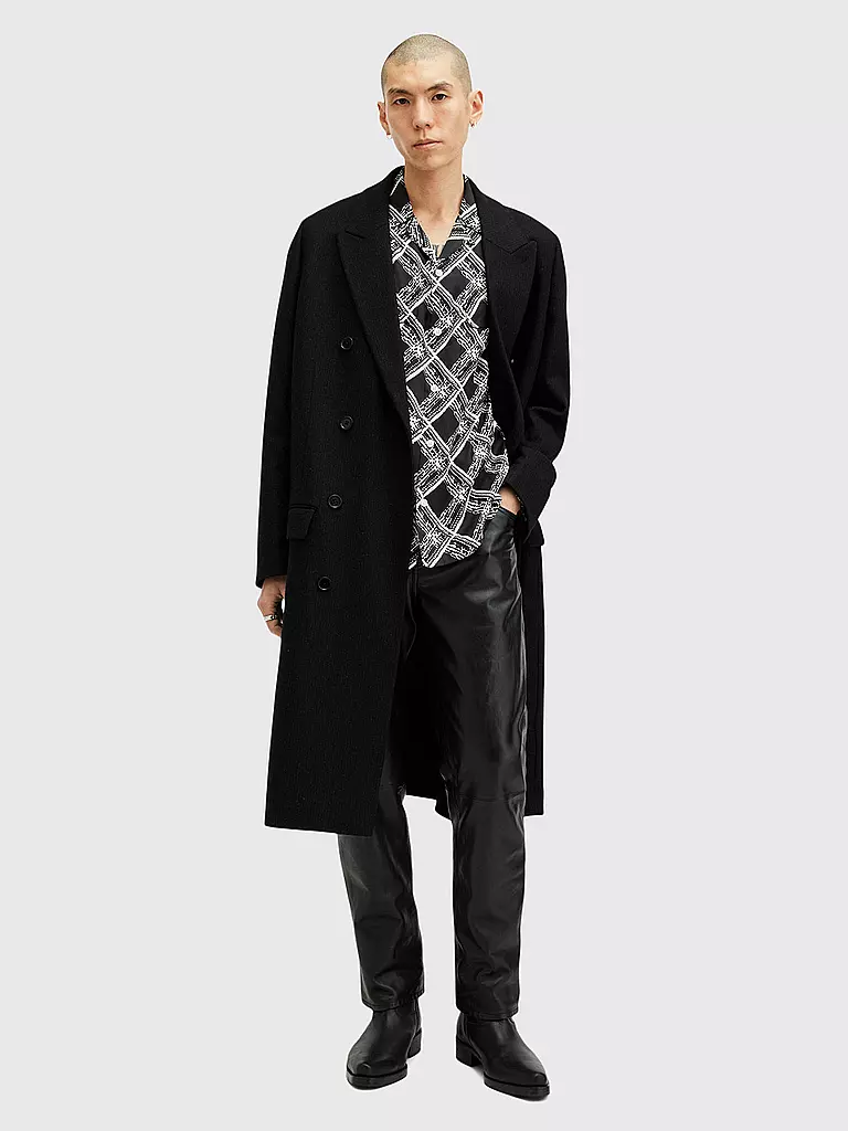 ALLSAINTS | Hemd GRID | schwarz