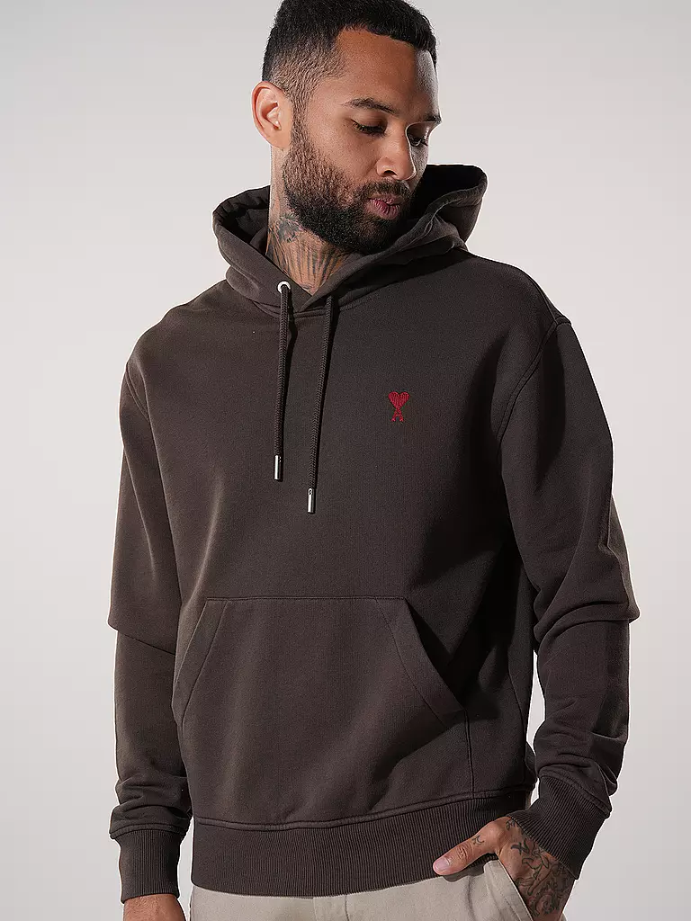 AMI PARIS | Kapuzenpullover - Hoodie | braun