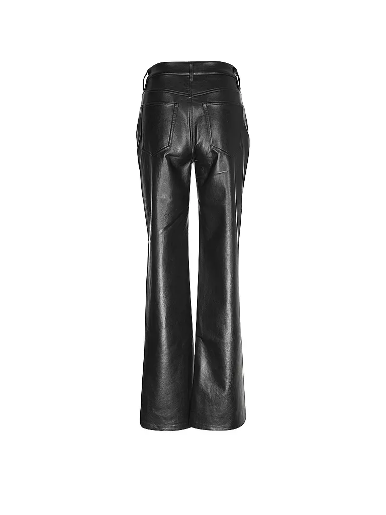 ANINE BING | Hose in Lederoptik ROY PANT | schwarz