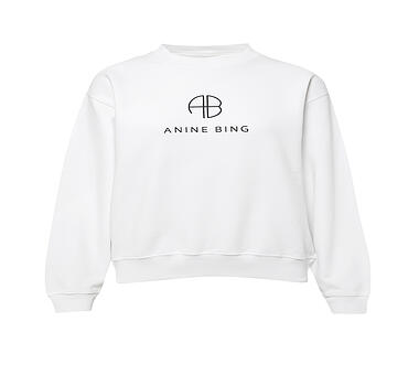 Anine Bing Ramona Monogram Logo Sweatshirt