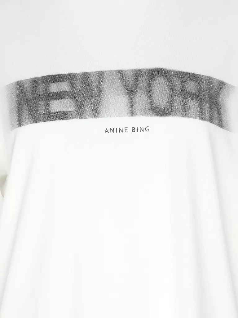 ANINE BING | T-Shirt CASON TEE BLUR | weiss