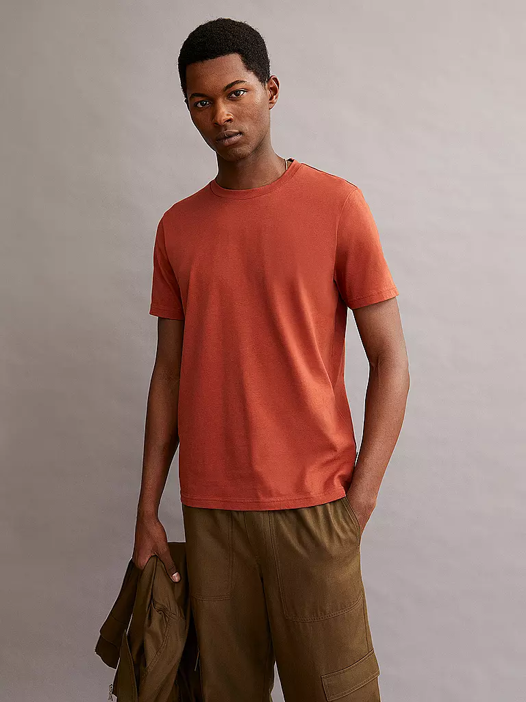 ARMEDANGELS | T-Shirt JAAMEL STRUCTURE | orange