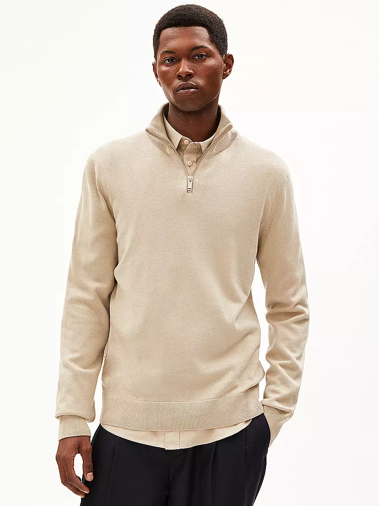 ARMEDANGELS | Troyer Pullover FAABES | beige